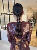 ツインヘアアレンジ/タイトヘアアレンジ/京都ヘアアレンジ/京都