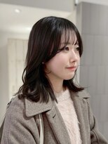 マッシュ 天王寺あべの(MASHU)&nbsp;透け暗髪グレージュ×軽やかレイヤー【天王寺/あべの】