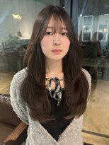 チル 福井駅前店(Chill)&nbsp;福井レイヤーカット顔周り韓国風艶髪髪質改善トリートメント艶髪