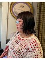 グッドフェローズ キタホリエ(GoodFellas kitahorie)&nbsp;ふんわりレイヤー大人可愛いミディアムボブハイトーン艶感