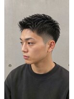 ラディックス(LADiX)&nbsp;メンズマッシュラルフカール波巻きパーマセンター分け
