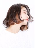 ＊LOJE＊ 7:3パートで魅せるセミウェットボブ。