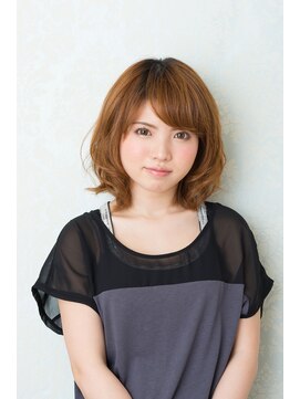 パステル ヘアー デザイン 平井北口(Pastel Hair Design) 無造作カーリーボブ