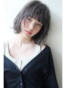 アンアミ オモテサンドウ(Un ami omotesando) 【Un ami】《増永剛大》 ブルーグレー×おしゃれボブ