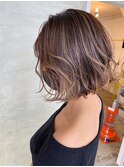 【NAiVE hair】ボブxバレイヤージュカラー
