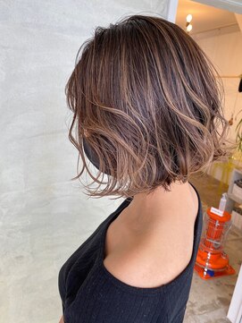 ナイーブヘアデザイン(NAiVE HAIR DESIGN) 【NAiVE hair】ボブxバレイヤージュカラー