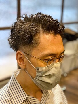 メンズココ 日本橋店(MENS COCO) 【ビジネスマン必見】クルクルパーマ七三ツーブロック