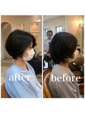 【結城】大人のキレイめショートボブ