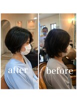 エイミーバイアフロート(amie by afloat) 【結城】大人のキレイめショートボブ