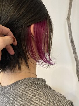 オーシー 四ツ井店(O'sea) バイオレットピンクインナーカラー