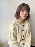 大人可愛い/カジュアルボブ/ミルクティー