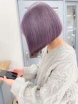 ヴェルダ 池袋店(verda)&nbsp;【verdaお客様】ラベンダーカラー×ボブ　mizuno