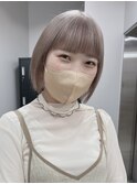 2414外国人風カラー3Dハイライトバニラベージュふんわりカール