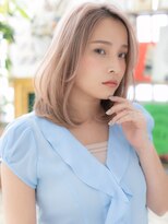 カバーヘアアンドスパ ブリス 浦和(COVER HAIR&SPA bliss)&nbsp;パールベージュハイライトサーフスタイルTb3浦和10代20代30代