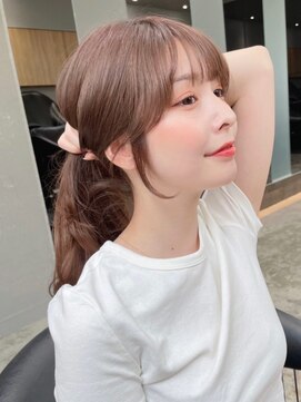 ロンド 表参道店(Lond) お顔周りカット 韓国風レイヤー エギョモリ