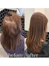 ポルテヘアー(porte hair) ミディアムレイヤーボブ@porte_straight