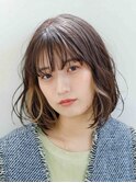 イヤリングカラー ニュアンスボブ 学芸大学