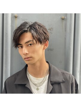 アイコン ブルー メンズ(I-CON #blue MEN'S) ツーブロック刈り上げツイストスパイラルパーマ