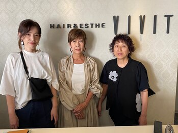 ヘアサロン ビビット 志紀店(VIVIT)の写真/【志紀/八尾】歴10年以上の女性スタイリストが多く在籍☆女性目線でのご提案であなたのキレイを叶えます!