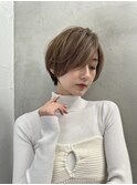 イメチェン外ハネボブ美髪ワイドバングレイヤーショート/大宮