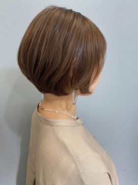 ドロシー 郡山桑野店(Dorothy) 桑野くびれショートボブハイトーンボブミルクティーベージュ30代