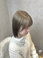 ラック(LUCK)&nbsp;オリーブベージュ/船橋/くすみベージュ/細めハイライト