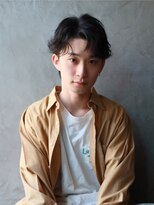 ギフトスパ 川越駅前店(GIFT spa)&nbsp;ウェーブフェザーパーマ【ツーブロック刈り上げ無し黒髪短髪】