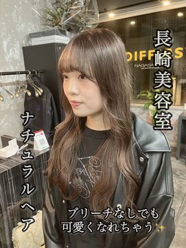 コワファースト長崎シャンプーボーイ 2nd(COIFF1RST 長崎 SHAMPOO BOY) 長崎 ブリーチなしカラー ナチュラルベージュ