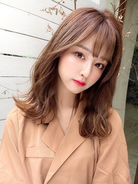 ラルユー 金山(LallYou) シースルーぱっつん前髪で結んでかわいいフェイスレイヤー