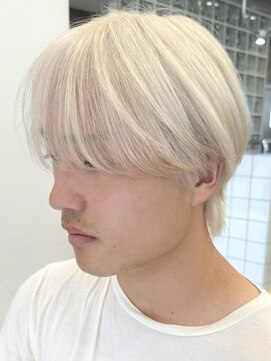 サンクマーケット 渋谷(cinq MARKET) 渋谷メンズブリーチカラーハイトーンカラーシースルーマッシュ