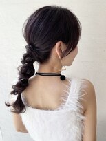 オーロ 西大寺店(ORO)&nbsp;大人っぽく編み下ろしアレンジ