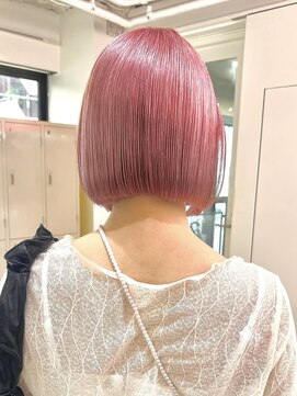 デート 下北沢(DATE) 下北沢ペールピンクベージュチェリーブラウンレイヤーカット◆