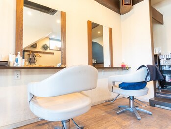 ヘアードレッシング ディアー(Hairdressing Dir)の写真/《渋沢駅徒歩2分》小規模でナチュラルな雰囲気の店内◇ゆったりと自分らしく過ごせる癒しのサロンタイムを