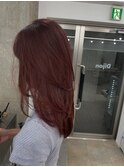 韓国顔まわりレイヤーカットグレージュオリーブベージュブラウン