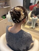ヘアーリゾートラシックアールプラス(hair resort lachiq R+)&nbsp;成人式リボンヘア