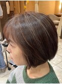 白髪ぼかしハイライト