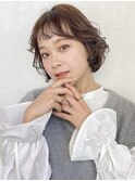ボブパーマ くせ毛風パーマ 似合わせカット
