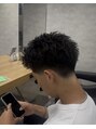 ブラック 渋谷(BLUCK)&nbsp;ピンパーマで無造作な動きを再現