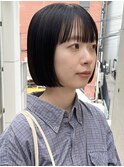 20代30代ショートボブ前髪ありボブミニボブ顔周りレイヤーカット