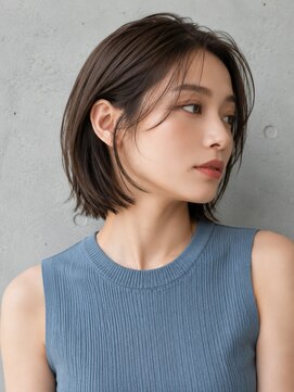 スリーランドメゾン 鶴見区横堤(THREELAND maison) ダークパープル/ナチュラルショート/夏ヘアアレンジ/鶴見区横堤