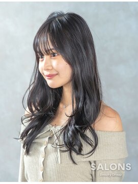 サロンズ 富田駅前店(SALONS) 動きのある大人ロング/髪質改善