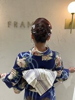 フレーム ヘア ルーム 天王寺駅前店(FRAME hair room) 大人可愛い浴衣アレンジ