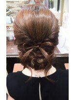リボン＊編みこみアップ