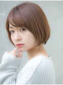 流しバング丸みショート