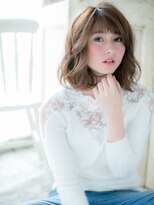 モッズ ヘア 福岡姪浜店(mod's hair)&nbsp;*mod's姪浜*…透明感インナーハイライトくせ毛風小顔ロブヘアe