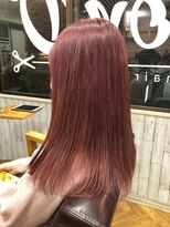 ビー オン ディー ヘア 池袋(BonD hair) インパクト抜群！チェリーピンクミディアム