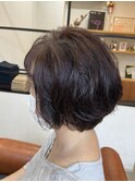 ナチュラル重めボブ