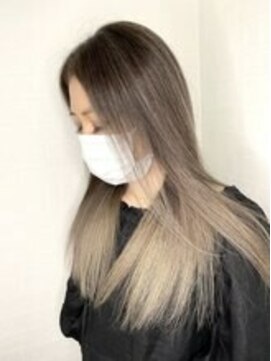 ユートピア(U topia) バレイヤージュ/ハイライト/ミルクティーカラー/秋