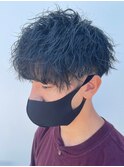 ツイストスパイラルパーママッシュメンズパーマ波巻きパーマ