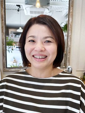 リグ ヘアアンドデザイン(LiG hair&design) 【ママヘア】ショートウルフでメリハリヘア！